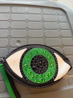 Bath & Body Works Glitter Eye Bag with Green Gem Center